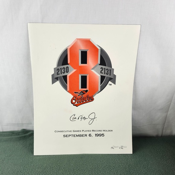 Other - Cal Ripken Jr. 2131 Game Day Fan Handout September 6, 1995 Camden Yards Giveaway